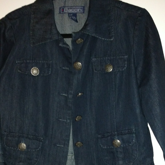 Baccini Jackets & Blazers - Baccini Women Denim button front Jacket